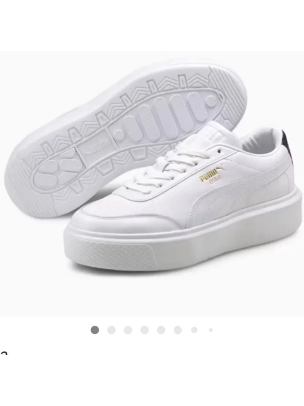 Puma White Platform Sneakers